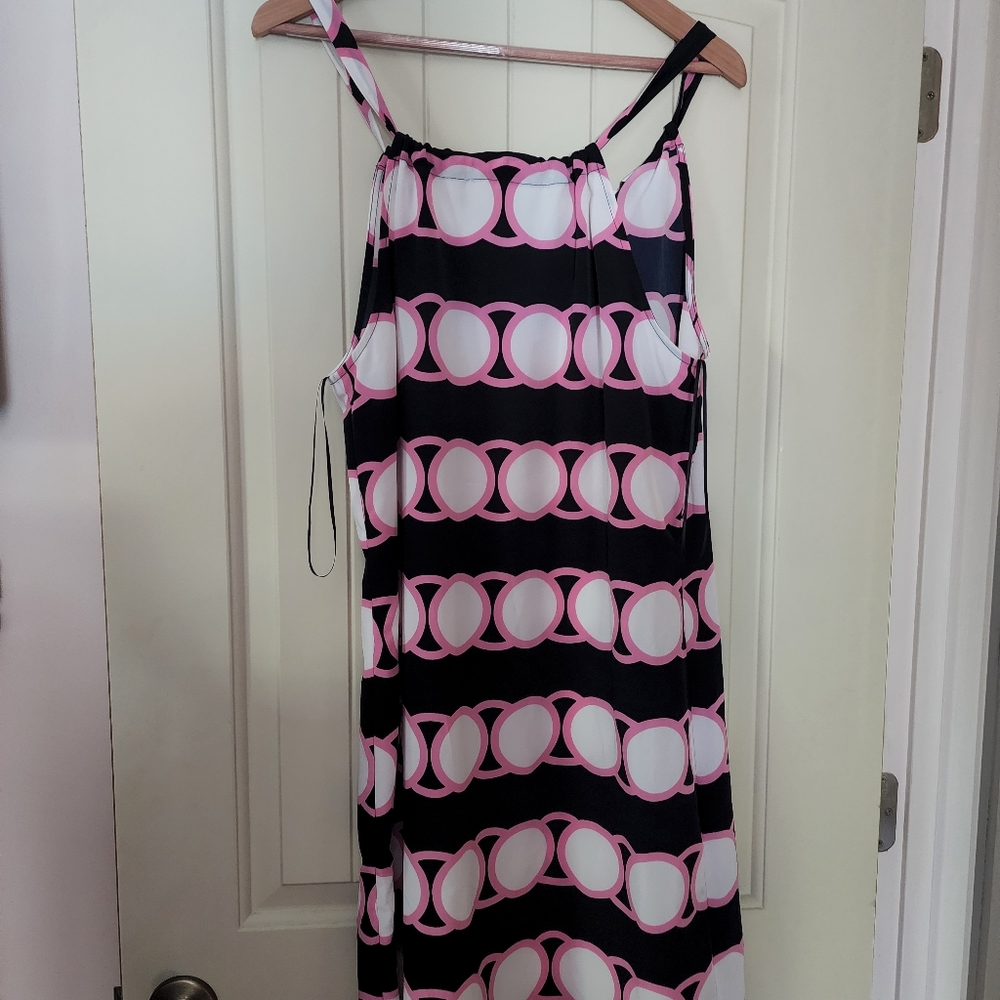 New dress without tags Navy blue and pink
